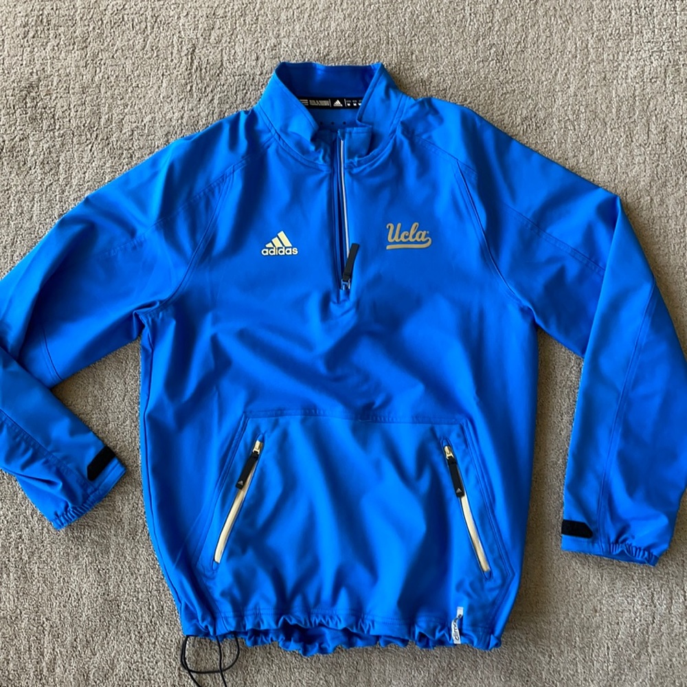 NWOT ☀️UCLA 💙 blue 1/4 Zip jacket by Adidas